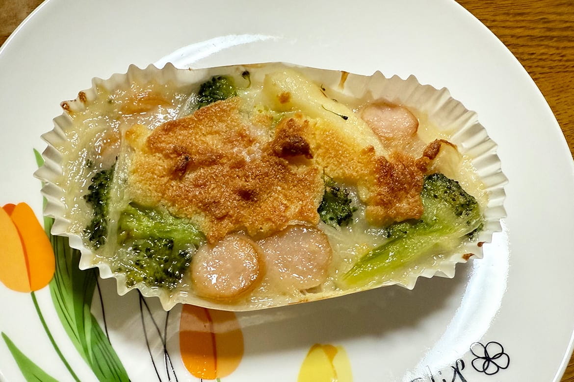ポテトとブロッコリーのオーブン焼き